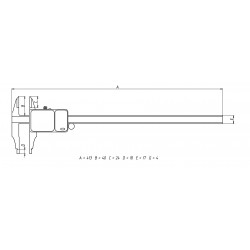 Computerized e-Force NIB jaw caliper Industry 4.0