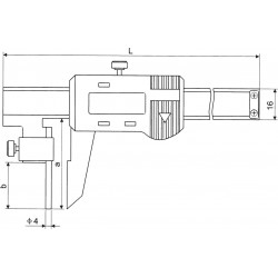 TUBE digital caliper 5 microns