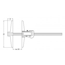 Double jaw caliper IP54