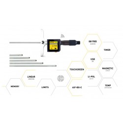 Computerized sub-micron depth micrometer