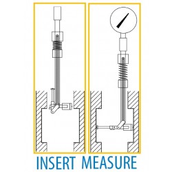 Bore gauge for block bore, recesses and grooves