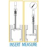 Bore gauge for block bore, recesses and grooves