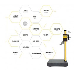 Intelligent micron height gauge with granite base