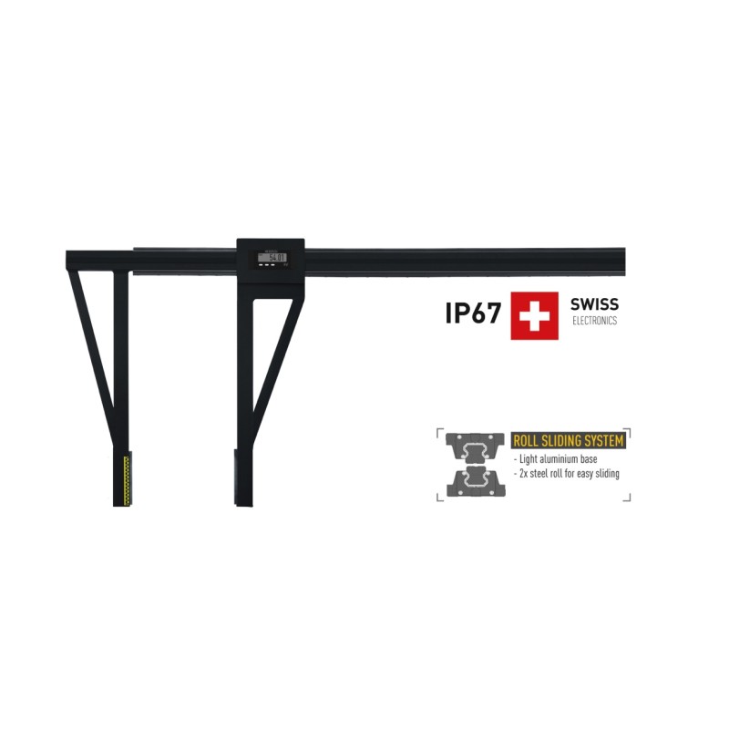 Extra long jaw digital caliper IP67