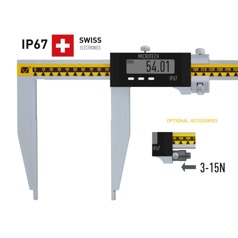 Digital Long jaw caliper IP67