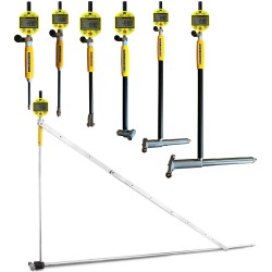 Precision digital bore gauge with carbide tips