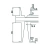 Computerized upper & lower inside groove caliper IP54