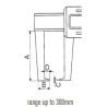 Outside groove digital caliper IP54