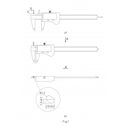 Small grooves caliper