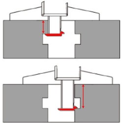 Computerized depth caliper double hook IP54