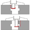 Digital depth caliper double hook IP54