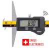 Wireless digital depth caliper double hook IP67