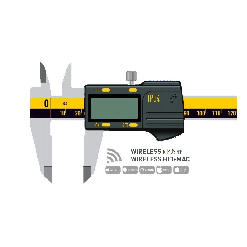 WIRELESS digital preset caliper IP54