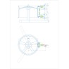 Stand for measuring wheels rims runout