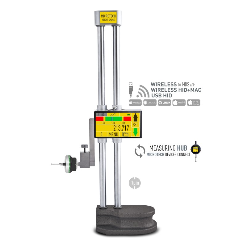 Micron Tablet height gauge with Touchprobe