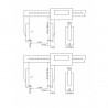 Long jaw digital caliper for external measurings