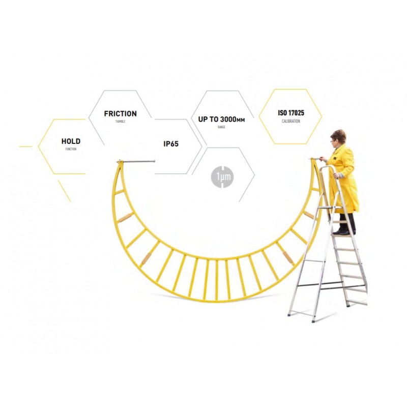 Wide range digital micrometer